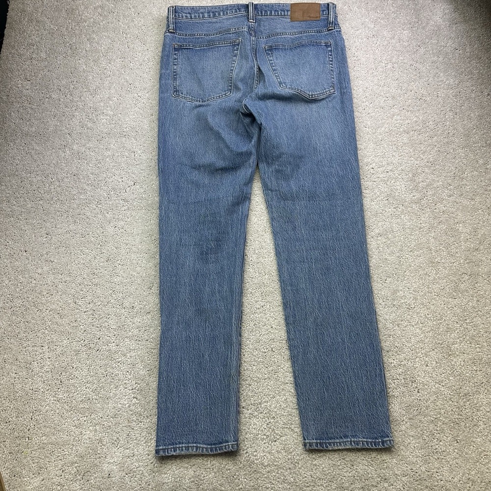 Madewell Jeans Mens 34x31 Blue Relaxed Taper Medium Wash Stretch Denim Pants